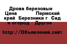 Дрова березовые › Цена ­ 1 200 - Пермский край, Березники г. Сад и огород » Другое   